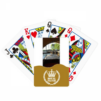 Scena izvan Art Deco Fashion Royal Flush Poker igračka karta