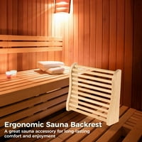 Drveni sauna naslon za saunu, Ergonomski zaostali nasloni protiv klizanja, sauna naslon za saunu za oporavak saune Relaksacion Wellness