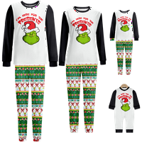 Porodična božićna pidžama Podudarni setovi organski pamuk Božić PJ-ov print Slatki pidžamski setovi