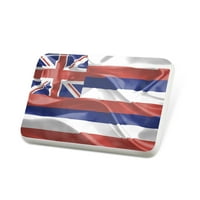 Porcelein Pin Hawaii 3D zastava Regija: America Lapel Značka - Neonblond
