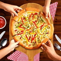 Drvena pizza Peel 14 Oštrica, 24 Sveukupno, pizza Peel, premium prirodni bambus pica pizze, pica lopatica