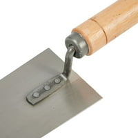Nehrđajuća kanta za lopatice, drvena ručka, zidarski malterisanje zidarskih diy alata