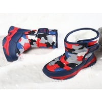 Dječji klizni čizme vanjske klizanje otporne na zimske tople cipele pamučne obloge snijega crvena 9c