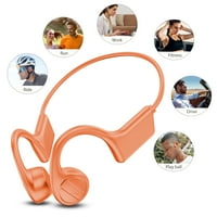 Ponyta slušalice za kosti bežična Bluetooth 5. Otvorene slušalice za uši vodootporne sportove narandžaste
