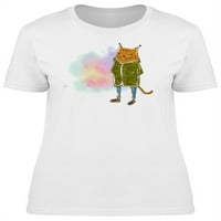 Hipster Modni mačji brkovi majica - majica -image by shutterstock, ženska x-velika