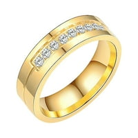 CPTFADH prstenovi za žene Modni trend prstena od nehrđajućeg čelika Diamond Encrust Lovers Steel Circon