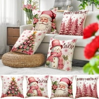 DENGMORE božićni jastuk navlake za ispisane bacanje jastuka kauč jastuk jastučnice ukrasni bacanje jastuk