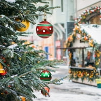 Viseće blistaju božićne kuglice - svijetle boje - Boja podudaranje božićne ukrašavanje - festivalski