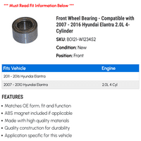 Noseći ležaj na prednjem kotaču - kompatibilan sa - Hyundai Elantra 2.0l 4-cilindrični 2015