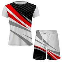 XYSAQA muške kratke odjeće, bolovni kratki majica i kratke hlače za muškarce za muškarce Ljetna teretana Atletska radna vježba Jogger Sports M-5XL
