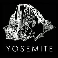 Pop Art ženska premium Blend Word Art Majica - Yosemite