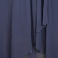 Ženske haljine Dužina gležnja kratkih rukava modni rukav A-line ispisani scoop vrat ljetna haljina ljubičasta
