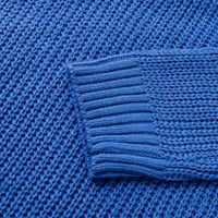 Tenjioio Clearance Labav turtleneck pleteni džemper ženski modni pukotine dugih rukava