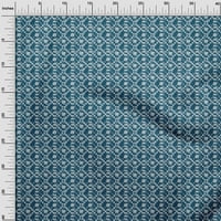 Onuone pamuk fleke plava plava tkanina Geometrijska bandhani DIY odjeća prekrivajući tkaninu Ispis tkanina širokog dvorišta