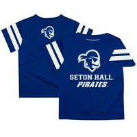 Toddler Blue Seton Hall Pirates Logo tima Stripes Majica