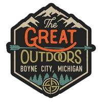 Boyne City Michigan The Great na otvorenom dizajn frižider magnet