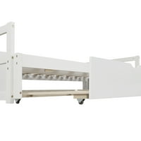 Twin do King Design Dnevni boravak Proširenje kauč na razvlačenje Drveni dvostruki krevet za mali prostor,