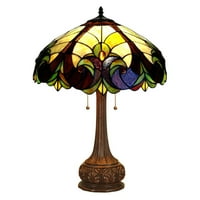 Rasvjeta za vezu Tiffany-Style Light Victorian Stol Svjetiljka 18 Shade