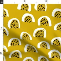 Plišani minky baca, 50 70 - apstraktni krug mjesec ljetni tematski vot botanički vrt sjemenke žute jesenske