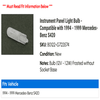 Sijalica za svjetlo na instrumentnoj ploči - kompatibilan sa - Mercedes-Benz S 1998