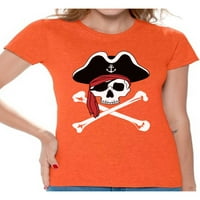 Awkward Styles Jolly Roger Skull majica za žene Jolly Roger loll Flag pokloni za njezinu dijaponovanje