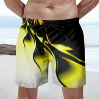 Ljeto TOUGHY Guy Ljeto Muškarci Ležerne prilike 3D Digitalno pismo Štampane ravne pantalone na plaži