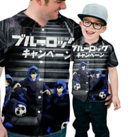 Anime plava brava kratki rukav muški majica 3D print majica, muška moda