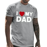 Yubnlvae moj tatit ljetni rukavac T muška majica kratka i majica voli okrugla casual tiskane bluze na