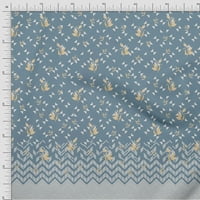 Onuone pamuk poplin sivkasto plava tkanina napušta Chevron i trokut panel šivaći materijal za ispis tkanine sa dvorištem široko
