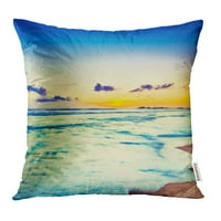 Ljepota nevjerojatna zalaska sunca nad morem prekrasan krajolik Šri Lanka Beach Karipski jastuk jastuk
