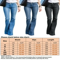 Niveer žene traperice pantalone za pakovanje pantalone pantne hlače Klasična dna srednja struka jean