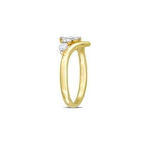 Karatni dijamantni prsten u 14K žutom zlatu