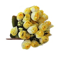 Walbest buket 15-glava mini ruže umjetni cvijet realističan izgled FAU svileni cvijet, živopisan lažni