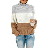 Vrijeme i Tru jesen, Zimski kardigan džemperi za žene, plus, predimenzionirani, topli, žuti, jesenski