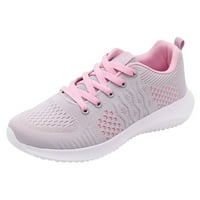 Sportske cipele Mesh Cipele čipke na otvorenom na otvorenom prozračne teći žene, ružičaste