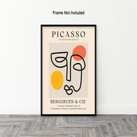 Vintage Picasso Poster - Retro Jedan linijski list Print - Kubizam Art - Line Crtanje umjetnosti - Minimalni