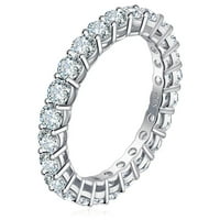 Sterling srebrni prstenovi za žene kubične cirkonije obećavaju prstenove vječnosti zaručiv za angažman