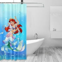 Tuš sa zavjesa S-90 * Mala sirena u kupaonici Ariel estetska moderna tkanina vodootporna zastor za tuširanje set sa kukom