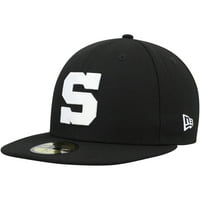 Muška nova era Penn State Nittany Lions Crno-bijela 59FIFFY ugrađena šešir