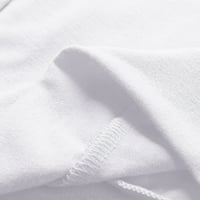 Bacc Womens vrhova ženske čvrste sportske košulje bez rukava bez rukava, sportska košulja za sportsku majicu Top Bijeli XL