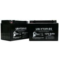 UPSTART Zamjena baterije ATK Svi aktivirani modeli Kick-Start modela, bez održavanja, motociklistička baterija - 12V, 8Ah, UB-YTX9-BS