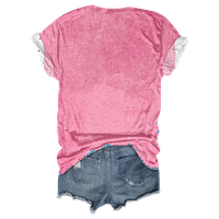 Ženska majica Neovisnost dana Modni softverski dizajn V-izrez V-izrez Summer Majica Sretna 4. jula za mlade za sport i putovanja