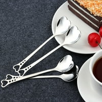 Kašika od nehrđajućeg čelika u obliku srca scoop miješaju kašiku za kašiku za desertnu tortu kafu