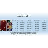 Prevelike majice za žene Čvrsto boje O-izrez dugih rukava s dugim rukavima BlokSwersweaters Tunic vrhovi