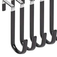 Set čvrstog metala preko vešalica za vješalice na vratima Ne bušenje, jednostavna za upotrebu rješenja za uštedu prostora