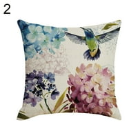 Jiaroswwei 45x Hummingbirds cvjetni uzorak jastuk jastuk za jastuk poklopac home kauč dekor