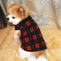 PET Dog Polar Fleece prsluk, jesen zimski kućni ljubimac plaćeni jakni pas hladna odjeća za odjeću za male srednje velike pse, crvene, xxl