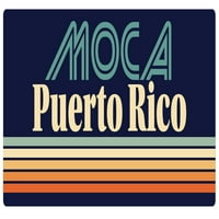 Moca Puerto Rico Frižider Magnet Retro Design