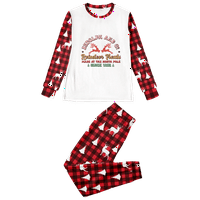 Porodica podudaranje božićne pidžame za spavanje za spavanje Božićni tiskani djeci-djeci-djeci-odrasli-kućni