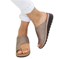 Ortopedske sandale za žene prozračne papuče za hodanje sa lukom podržavaju proklizne komforne sandale Ljeto plaža Putni klipa